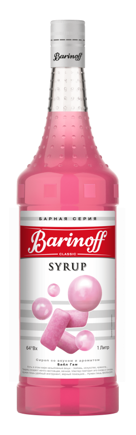 Сироп Баринофф с ароматом бабл гам 1л ст/б