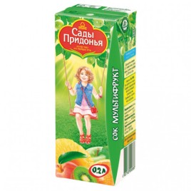 Сок Сады придонья мультифрукт 0,2л
