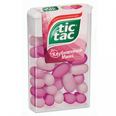 Драже Тик Так клубника 16г