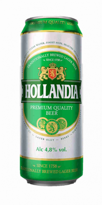 Пиво Голландия премиум 4,8% 0,45л ж/б.