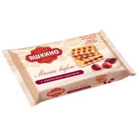 Вафли Мягкие с вишневым джемом 120г  Яшкино