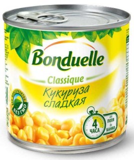 Кукуруза консервир. Бондюэль ж/б 340 гр