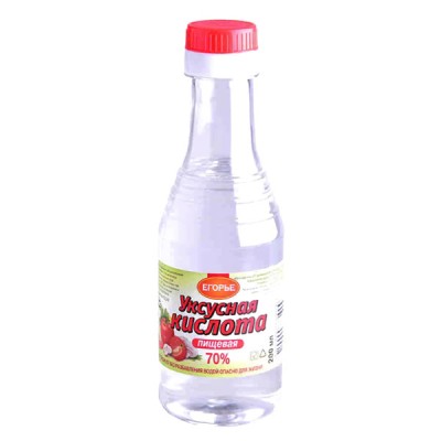 Уксусная кислота 70% 200мл Егорье