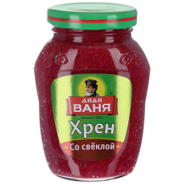 Хрен столовый со свеклой Дядя Ваня 140 г