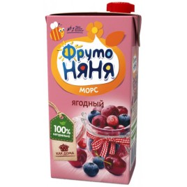 Морс ФрутоНяня из клюквы/черники/вишни 500мл