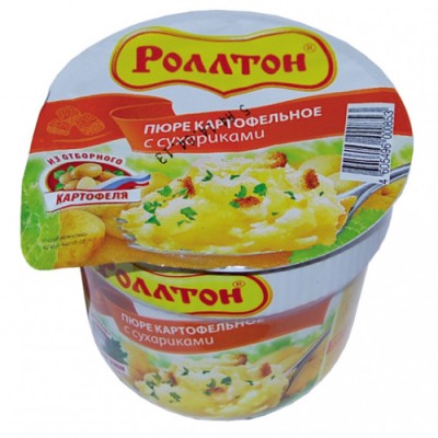 Пюре картофельное Роллтон с сухариками 40г