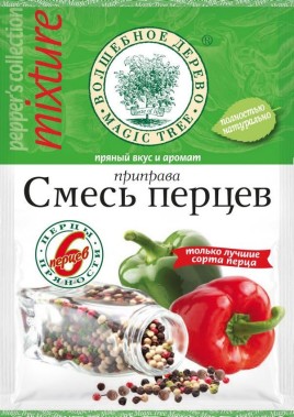 Приправа "Смесь перцев" с морской солью 30г.