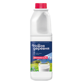 Молоко "Новая деревня" 3,2% 930г канистра