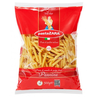 Паста Зара Макаронные изделия Перышки  рифленое №46 500г