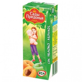 Сок Сады придонья Яблоко-Абрикос 0,2л