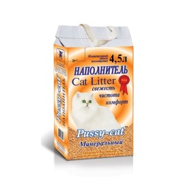 Наполнитель ПусиКет минеральный(желтый) 4,5л