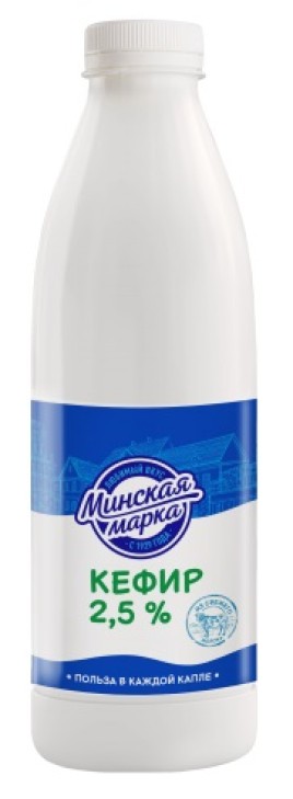 БЗМЖ Кефир Минская марка 2,5% 0,9л пэт/бут