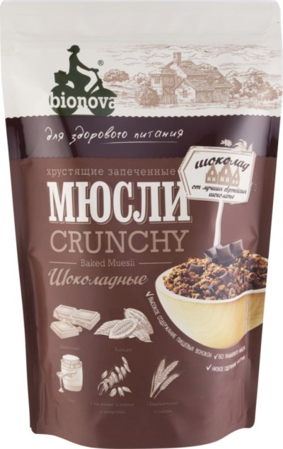 Мюсли Шоколадные 400гр Бионова