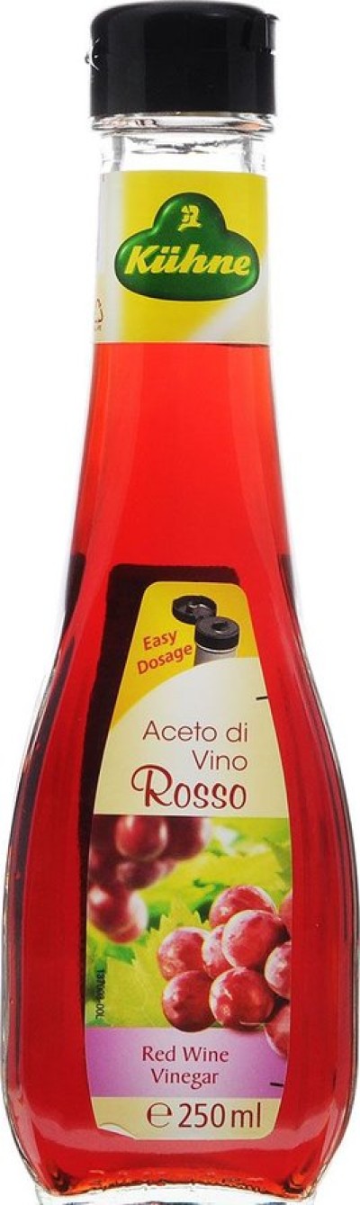 Уксус "KUHNE" 6% из красного вина 250мл ст/б