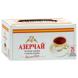 Чай Азерчай Черный с бергам.25пак. сашет