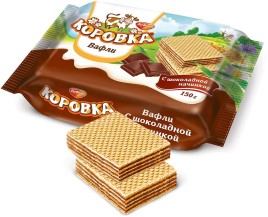 Вафли Коровка шоколадной начин. 150гр.