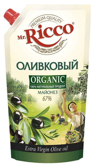 Майонез Mr.Ricco Олив.экстра 67% 400мл.