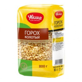 Увелка Горох колотый 800гр.