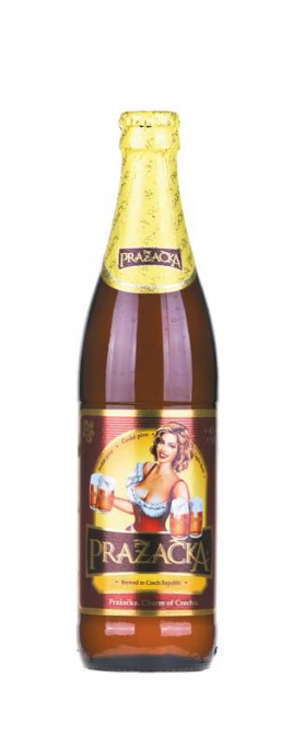 Пиво Пражечка светлое 4%.0,5 л ст.бут.