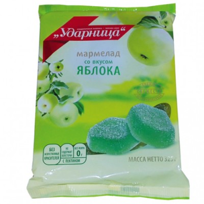 Мармелад яблоко Ударница 325г
