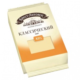 АКЦИЯ!!! БЗМЖ Сыр Брест-Литовский Классик. 45% 200г
