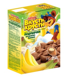 Подушечки Вкусти-хрусти банановые 250г