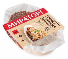 Гречка с курицей и грибами в сливочном соусе зам. 260г Мираторг