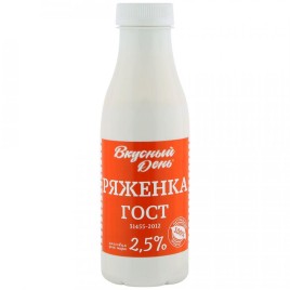 БЗМЖ Ряженка Вкусный день 2,5% 400г.бут.