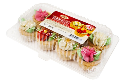 Пирожное Корзиночка Ассорти Веселый клоун 0,28кг. У Палыча