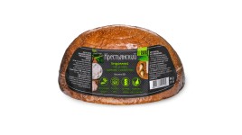 Хлеб заварной подовый Крестьянский со злаками 300г Рижский хлеб