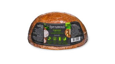 Хлеб заварной подовый Крестьянский со злаками 300г Рижский хлеб