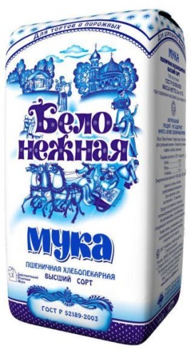 Мука "Бело Нежная" в/с 1кг
