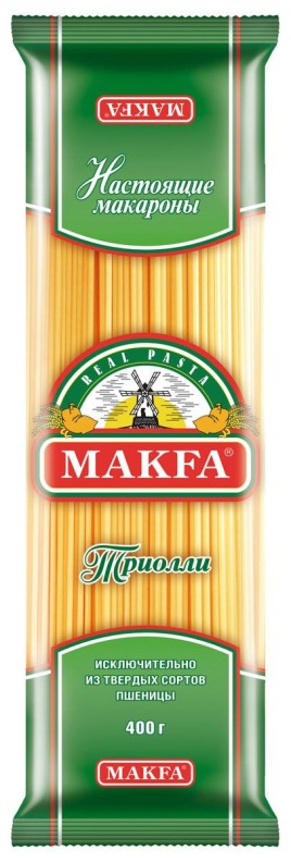 Макфа Макаронные изделия Вермишель длин. оригинальная  (Триолли) 400г
