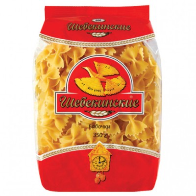 Шебекинские Макаронные изделия Бабочки №400 350г