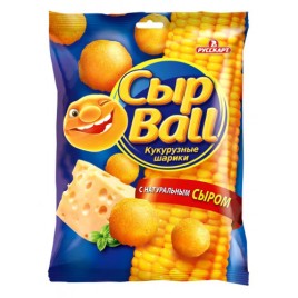 Снеки Кукурузные СЫР Ball 45г,
