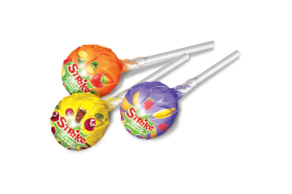 Карамель на палочке Страйк ассорти 1кг