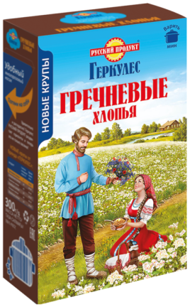 Русский продукт хлопья Гречневые 300г