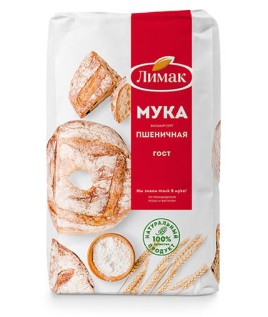 Мука пшеничная хлебопекарная 2кг.Лимак