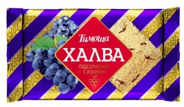 Халва подсолнечная с изюмом Тимоша 250г