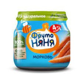 Пюре ФрутоНяня морковь 80г
