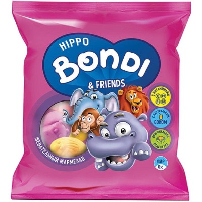 Жевательный мармелад Hippo Bondi&Friends 100г