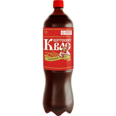 Квас "Вятский хлебный" 1,5л пэт