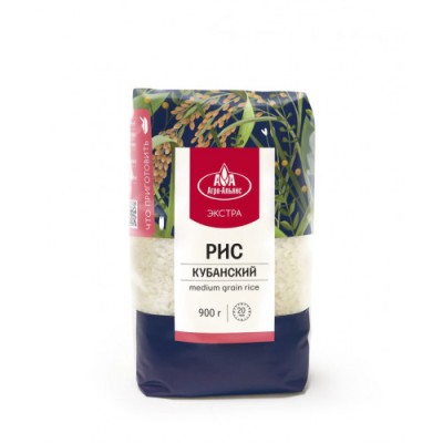 Агро-Альянс Экстра Рис Кубанский Элитный 0,9кг