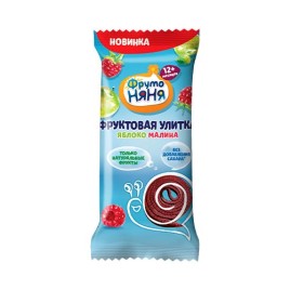 Фруктовая улитка яблоко/малина 15г ФрутоНяня