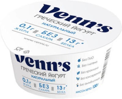 БЗМЖ Йогурт "Греческий" обезжир. 0,1% 210г Venns
