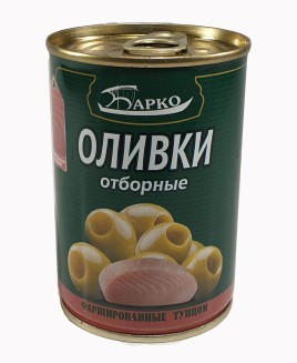 Оливки Барко фаршир-е  тунцом 280г.