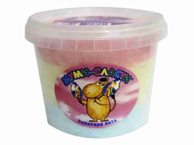 Сахар. вата 150гр. "Муми-сласти" апельсин, мята, ежевика