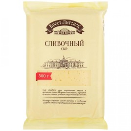 АКЦИЯ!!! БЗМЖ Сыр Брест-Литовск сливочный 50% 500г фас. брус