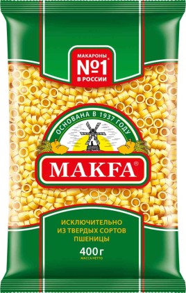 Макфа Макаронные изделия Кольца 400г