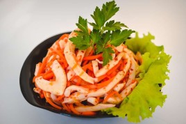 Салат "Кальмары с морковью по- корейски" 1кг.